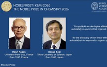 Nobel Hóa học 2026 vinh danh hai nhà khoa học Pháp và Nhật Bản