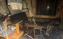 Hiện trường căn nhà bốc cháy trong đêm mưa làm 5 người chết