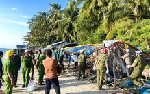 Tháo dỡ 50 căn nhà, tum, chòi tạm ở Hòn Sơn lấn chiếm đất nhà nước quản lý