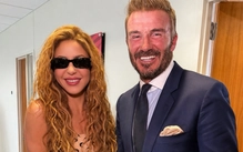 Shakira khoe ảnh hậu trường chung kết World Cup với David Beckham, BTS
