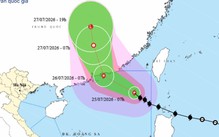 Bão số 2 mạnh lên cấp 11, giật cấp 13, khả năng còn mạnh thêm