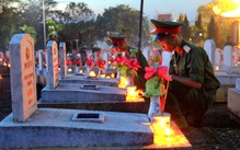 74.000 ngọn nến lung linh tri ân anh hùng liệt sĩ ở Quảng Trị