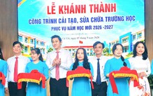 Xã Củ Chi khánh thành 3 công trình sửa chữa, cải tạo trường học đúng ngày khai giảng