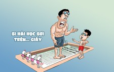 Bi hài chuyện học bơi trên giấy
