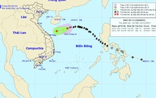 Bão số 13 suy yếu thành áp thấp nhiệt đới trên Biển Đông