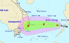 Áp thấp nhiệt đới trên Biển Đông có thể thành bão