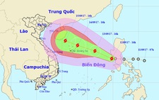 Bão trái quy luật đe dọa các tỉnh Bắc bộ