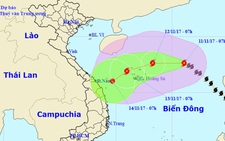 Bão số 13 sức gió 60-90km/h đang tiến gần Hoàng Sa