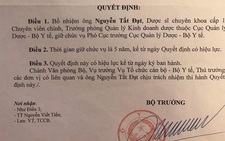 Cục phó Quản lý Dược phản ứng thông tin 'vi phạm vẫn thăng chức'