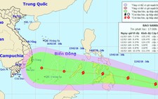 Bão giật cấp 10 hướng vào biển Đông sát tết