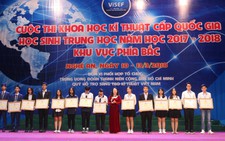 13 dự án đoạt giải nhất cuộc thi khoa học kỹ thuật phía bắc