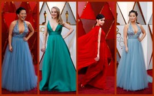 Oscar lần thứ 90 bắt đầu bằng thảm đỏ rực sắc màu