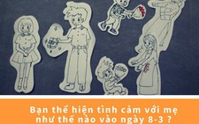 Các chàng trai thể hiện tình cảm với mẹ thế nào?