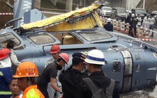 Trực thăng chở người Trung Quốc rơi ầm giữa đường