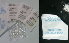 Nguy cơ mù mắt khi trẻ tiếp xúc với gói chống ẩm