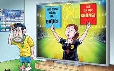Mê bóng đá 'quên' vợ, vợ yêu chồng sẽ bỏ qua...