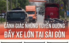 Những tuyến đường đầy xe tải và container tại Sài Gòn