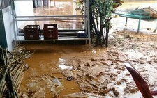 Mưa lũ cuốn bùn đất từ khu công nghiệp vào nhà dân giữa đêm