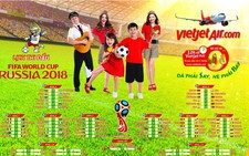 Tuổi Trẻ và Vietjet tặng bạn đọc lịch thi đấu World Cup 2018