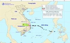Bão số 5 thành áp thấp nhiệt đới, mưa lớn ở Trung bộ và Tây Nguyên