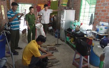 Bắt quả tang đôi nam nữ tàng trữ chất ma túy và nhiều hung khí