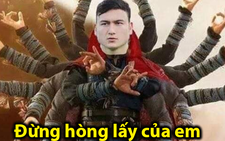 Dân mạng chế ảnh Văn Lâm, Văn Hậu cản bóng xuất thần