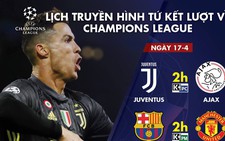 Lịch truyền hình trận Juventus - Ajax, Barca - M.U rạng sáng 17-4