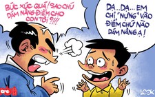 Chùm tranh biếm họa 'Ai đã nâng điểm cho con tôi?'
