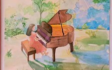 'Họa sĩ' 13 tuổi triển lãm tranh gây quỹ cho các bạn kém may mắn