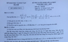 Đề toán lớp 10 tại Hà Nội: 'dễ thở' hơn các năm trước