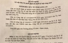 Sở Y tế Long An hủy quyết định kỷ luật công chức có từ… 7 năm trước