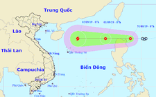 Áp thấp nhiệt đới đang vào Biển Đông, thành bão số 5 trong ngày 2-9