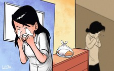 Chiếc bánh mì cha không kịp ăn!