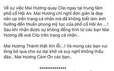Cô gái trong clip ‘khoe thân’ ở phố cổ: 'Mong các bạn bỏ qua cho sự dại khờ'