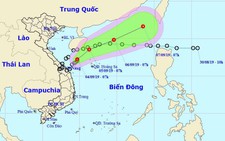 Áp thấp nhiệt đới đang ra xa bờ biển miền Trung, Tây Nguyên mưa to