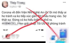 Nghệ An bác tin xuất hiện dịch viêm phổi do virus corona ‘sợ thật sự’
