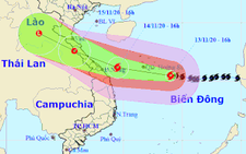 Bão số 13: Từ đêm nay 13-11, vùng biển miền Trung gió giật trên cấp 7