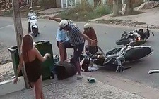 Nam thanh niên lên gối, đạp vào đầu nữ sinh sau tai nạn
