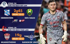 Lịch thi đấu của Văn Lâm và Văn Hậu cuối tuần này