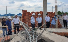 Công an đã bắt đầu giám định hiện trường vụ sập tường làm 10 người chết