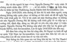 Xác minh thông tin một công dân Quảng Trị bị đánh đập và tạm giam tại Lào