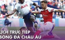 Lịch trực tiếp bóng đá châu Âu 12-7: Tottenham gặp Arsenal