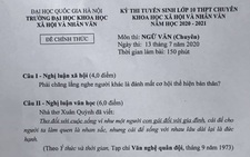Đề thi chuyên văn lớp 10 bàn về đức hạnh và nhan sắc của phụ nữ gây tranh cãi