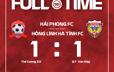 Video trận Hải Phòng hòa Hà Tĩnh 1-1