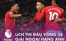 Lịch trực tiếp vòng 38 Giải ngoại hạng Anh: Man United, Chelsea, Leicester tranh tốp 4