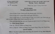 Xử phạt người từ Đà Nẵng về quê không chịu cách ly tại nhà