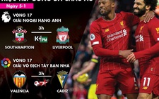 Lịch trực tiếp bóng đá châu Âu 5-1: Liverpool ra sân