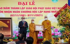 Giáo hội Phật giáo Việt Nam đón nhận Huân chương Độc lập hạng nhất