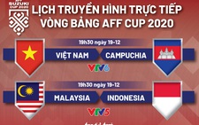 Lịch trực tiếp AFF Cup 2020: Việt Nam gặp Campuchia