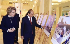 Chủ tịch nước Nguyễn Xuân Phúc hội kiến Chủ tịch Hội đồng Liên bang Valentina Matvienko